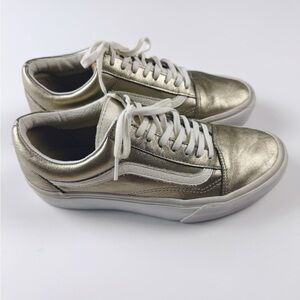 Women’s Champagne Gold Vans Sneaker